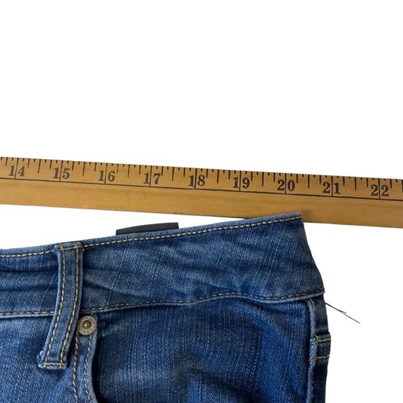 Torrid Premium Woman's Distressed Denim Blue Jeans Size 20R High Rise Curvy - Picture 9 of 16